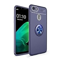 Ultra Slim Case Protective Case for Oppo F5/A73 Case Soft TPU Shockproof Case 360 Degrees Rotating Metal Magnetic Ring Kickstand Heat Dissipation Anti-Fall Protective Case Phone Back Cover