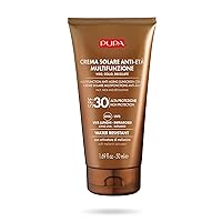 PUPA Milano Multifunction Anti-Aging Water Resistant Sunscreen For Face SPF 30 - Fast-Absorbing - Complete Protection Against UVB, UVA, Long UVA And Infrared Rays - Stimulates Melanin - 1.69 Oz