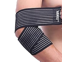 (1 Pair Arm & Elbow Brace Compression Bandage Wraps Sleeve for Men Women Tennis Elbow, Golfers Elbow, Tendonitis, Arthritis, Weightlifting, Joint Pain Relief, Injury Recovery