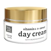 Dead Sea Collection New Anti-Wrinkle Day Cream for Face with Vitamin C & Carrot and Sea Minerals - Nourishing and Moisturizer Face Cream (1.69 fl.oz)