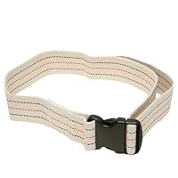 FabLife 50-5131-36 Gait Belt, Quick Release Plastic Buckle, Cream with colored stitching, 36
