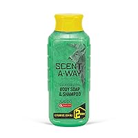 Hunters Specialties Scent-A-Way MAX Liquid Body Soap & Shampoo - Hunting Odorless Green Soap Scent Eliminator for Hunters, Trappers, Anglers, and Campers