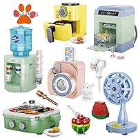 Girls Building Set, 6PCS Mini Electric Appliances Building Blocks Toy for Kids Age 6+, STEM Building Blocks Toy, Classroom Prizes, Birthday Gifts for Girls 664 Pieces