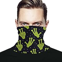 Aliens Hands Funny Face Cover Scarf Neck Mask Skiing Fishing Hiking Cycling UV Protector for Men Women