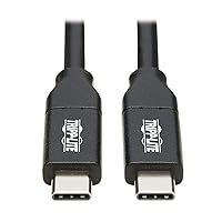 Tripp Lite USB Type C to USB C Cable USB 2.0 5A Rating USB-If Cert M/1M (U040-C1M-C-5A)