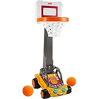Fisher-Price Electronic Basketball Toy B.B. Hoopster Motorized Hoop with Lights Sounds & Game Play for Preschool Kids Ages 3+ Years