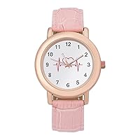 Heart Beat Love Fashion Casual Watches for Women Cute Girls Watch Gift Nurses Teachers