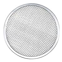 SOLUSTRE Oven Pizza Pan Metal Pizza Tray Pizza Screen 7 Inch Aluminum Pizza Baking Screen Round Crisper Tray Seamless Non Stick Mesh Net Tray Kitchen Tool for Oven BBQ Grilling