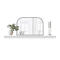 Master & Co. Classic Floating Fireplace Mantel, Long Floating Shelves for Wall Décor, 72 inches, White