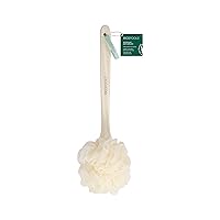 2-in-1 Bath Brush, Shower Loofah with Ergonomic Handle, Cleans Hard-to-Reach Areas, Deep Cleansing & Exfoliating, Recycled Netting, Perfect for Men & Women, Vegan & Cruelty-Free, 1 Count
