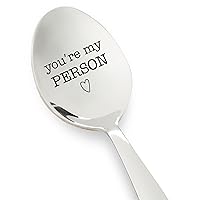 Long Distance Relationship Gifts for Boyfriend | Valentines Day Gifts for Men | Wedding Gift for Husband - Your my Person | Miss you Gift | Friendship Gift | Christmas Gift | Gift for Him - Spoon