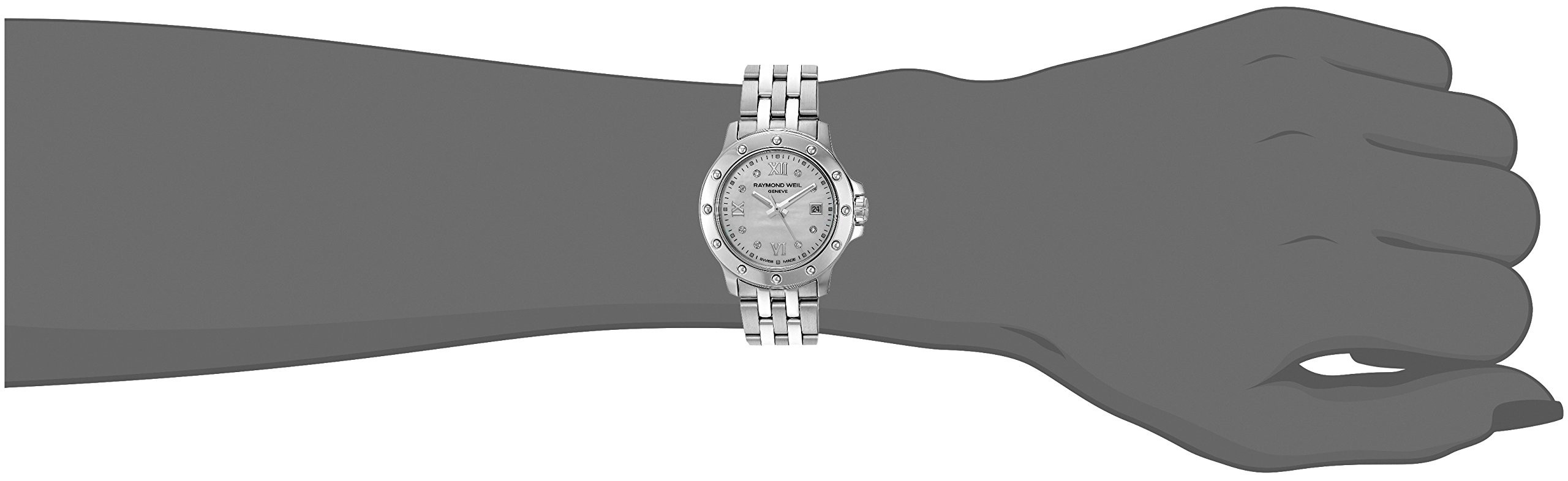 Raymond Weil Women's 5399-ST-00995 Tango Steel Mother-Of-Pearl Diamond Crystal Dial Watch