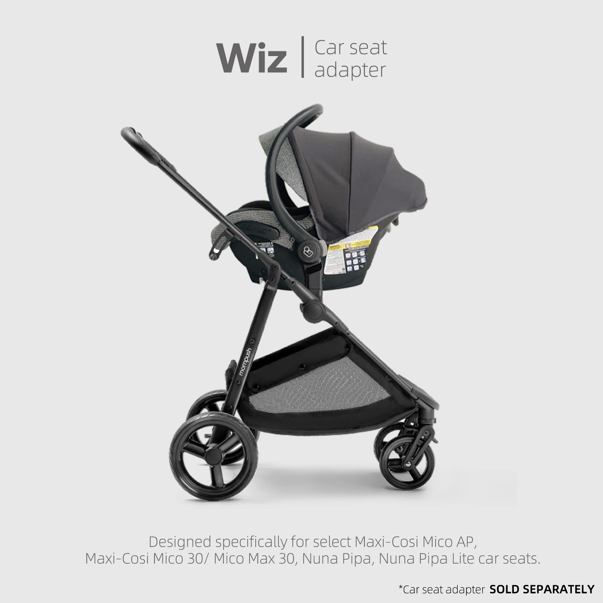 Mompush Wiz Car Seat Adapter Fits Maxi-COSI and Nuna Car Seat
