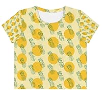 Pineapple T-Shirt | Pineapple Crop Top for Women, Boho, Vintage Tee, Cute Classic Crop Top