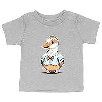 Cute Goose Baby Jersey T-Shirt - Cartoon Baby T-Shirt - Art T-Shirt for Babies
