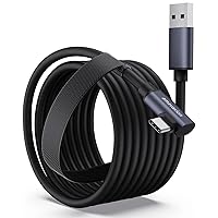 Amavasion Link Cable 16FT Compatible with Oculus/Meta Quest 2/3/Pro Accessories and PC/Steam VR,High Speed PC Data Transfer USB 3.0 to USB C Cable for VR Headset and Gaming PC(Black 16FT)