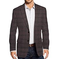 Stylish Brown-Brown Checkered Blazer for Men SB2128 Brown