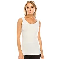 Kurve Seamless Sleeveless Comfy Tank Top, Great for Undergarment, Maternity Top - Made in USA-