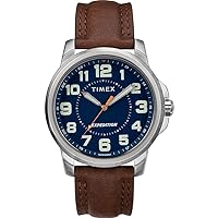 Timex Expedition Blue Dial Brown Strap - TW4B16000JV