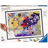 Ravensburger Kandinsky: Yellow-Red-Blue Paint by Numbers Kit for Adults - 23650 - Painting Arts and Crafts for Ages 14 and Up