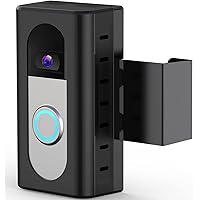 KIMILAR Anti-Theft Video Doorbell Mount Compatible with Ring/Blink Wireless Video Doorbell, Adjustable Mounting Bracket Accessories for houses, apartments, businesses, No Need to Drill