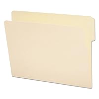Smead End Tab File Folder, Shelf-Master Reinforced 1/3-cut Tab Top Position, Letter Size, Manila, 100 Per Box (24135)