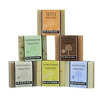 Plantlife Top 6 Herbal Bar Soaps - Moisturizing and Soothing Soap for Your Skin - Hand Crafted Using Plant-Based Ingredients - Made in California 4oz Bar