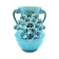 Vase Home Decoration Blue Crack Vase Handmade Big Flowers Kitchen Vase