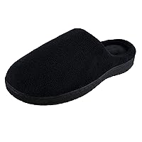 Hanes Men's Felt Clog Slipper Shoe - Memory Foam Indoor Outdoor Sole