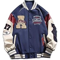 Mens Varsity Jacket Vintage Wool Letterman Jackets Patches Bomber Baseball Jacket Unisex