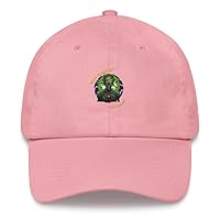 Math Teachers Love Brains Halloween Green Alien Dad Cap