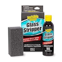 91411 3.38-Ounce Glass Stripper Water Spot Remover Kit Eliminates Coatings, Waxes, Oils and More to Polish and Restore Automotive Glass , white