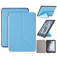 Amazon Kindle Paperwhite 5 Origami Cover for Kindle Paperwhite 2021 Released 11Th Gen 6.8Inch Ebook Reader Flip Stand Leather Cover,J, Blue