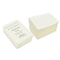 4x6 Inch Handmade Lokta Card Stock 100 Pack and Envelopes Bundle
