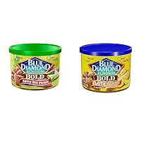 Blue Diamond Almonds Spicy Dill Pickle and BOLD Elote Mexican Street Corn Flavored Snack Nuts, 6 oz Cans