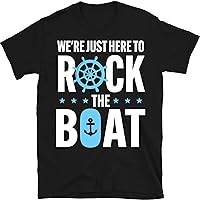 We're Just Here to Rock The Boat Shirt, Matching Group Cruise Tee, Funny Cruise Shirts, Birthday Cruise Cruising Boat Tshirt, Travel Shirts