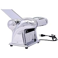 Electric Pasta Makers 3 Blades Type Adjustable Thickness Stainless Steel Noodle Maker For Family Use (9.8 x 10.5 x 8.7 Inches) silver One size