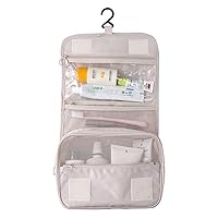 Small cosmetic bags, Makeup bags travel Wash bag Waterproof Simple Portable Multi-function Large capacity Storage Toiletry bag for women-creamy-white 24x9.5x20cm(9x4x8inch)