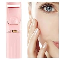 Electric Eyelash Curlers,Heated Eyelash Curlers,Heated Lash Curler, Heated Eyelash Curler Home Travel Portable Electric Lash Curler with Silicone Pad for Women, Heated Eyelash Curlers USB Recharg