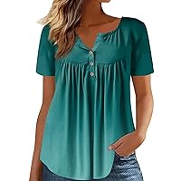 Women's Tshirts Fall Pull Stripe Bubble Sleeve V-Neck Range Long T Shirt Tops, S-2XL