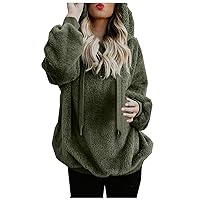 Fall Clothes For Women 2023,Women'S Fashion Colour Block Hooded Patchwork Long Sleeve Zip Plush Sweatshirt