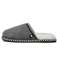 Lucky Brand Micro-Suede Memory Foam Boys Slippers - Closed Toe Plush Lined House Shoes/Kids Slippers