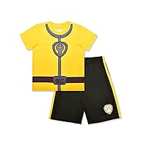 Nickelodeon Paw Patrol Boys Tee and Short Set for Toddler and Little Kids – Blue/Navy or Red/Black or Yellow/Black