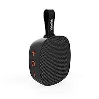 VisionTek SoundCube Wireless Bluetooth Speaker with IPX7 Waterproof Rating, Bluetooth 5.0, 6+ Hour Playtime, Built-in Mic, TWS Support, Compatible with Phone/Tablet/TV/Laptop (Black) -901313