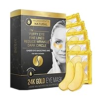 24K Gold Eye mask Repair,Rejuvenating Treatment for Revitalizing,Dark Cirlce,Puffiness,Refresh,Travel,Wrinkles,Reduce fine Lines & Dark Circles and Puffy Eyes (Size : 1 Count (Pack of 1))