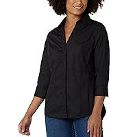 Riders by Lee Indigo Women's Easy Care ¾ Sleeve Woven Shirt