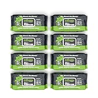 Crocodile Cloth Multi-Purpose Household Cleaning Wipes - The Stronger Easier Way To Clean Grease, Dirt, Dust, Grime, & Glue From Hands, Tables, and More - 80 Oversized Wipes - 8 PK Case