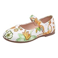 Fashion Summer Children Sandals Girls Casual Shoes Flat Bottom Lightweight Colorful Flower Pattern Hook Kid Water Shoe