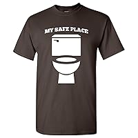 My Safe Place Toilet - Funny Sarcastic Humor Bathroom T Shirt