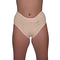 Underworks Vulvar Varicosity and Prolapse Support Brief with Groin Compression Bands and Hot/Cold Therapy Gel Pad - Beige - 3x